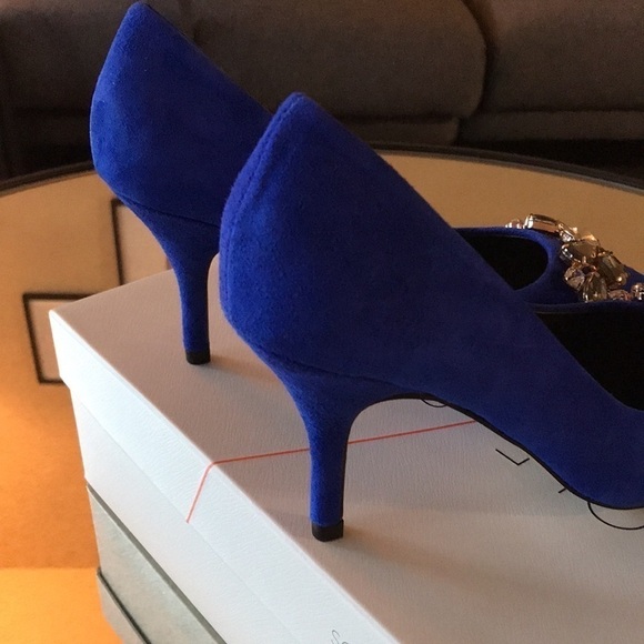 Sole Society Royal Blue Suede Pumps - Picture 6 of 9